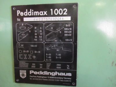 Profilstahlschere Peddinghaus Peddymax 1002 - Stanzmaschine